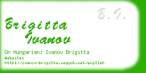 brigitta ivanov business card